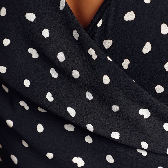 NWOT Lulus Aislinn Black Polka Dot Sleeveless Jumpsuit Small - Picture 5 of 13